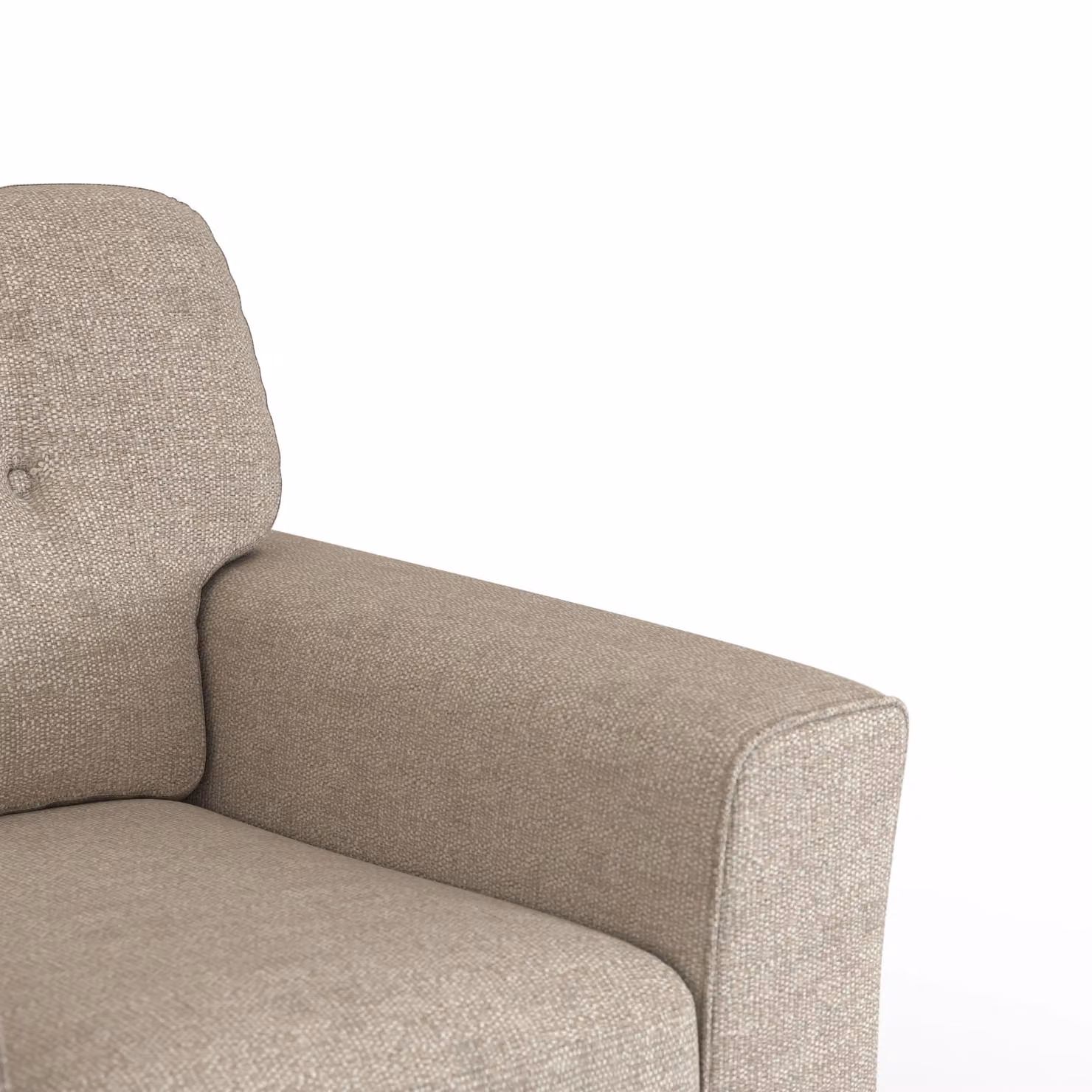 Furnishings For Less UK Hartley Armchair Sofa with Tufted Full Back Cushions in Grey or Beige – 2