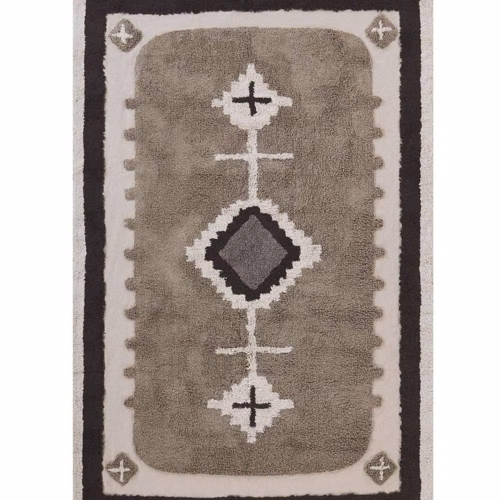 Wyld and Coco Beige Cotton Hand Tufted Boho Area Rug with Fringes W: 160 cm, D: 230 cm – 2