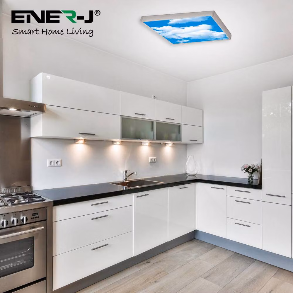 ENER-J SKY Cloud LED 3D Panel, 40W, White, W/D/H: 60 x 60 x 6 cm – 2