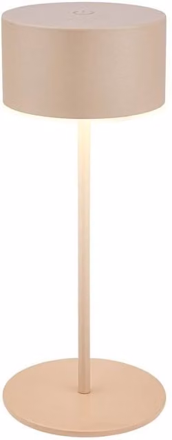 Briloner Rechargeable LED Table Lamp in Beige with Warm White Dimmable Light