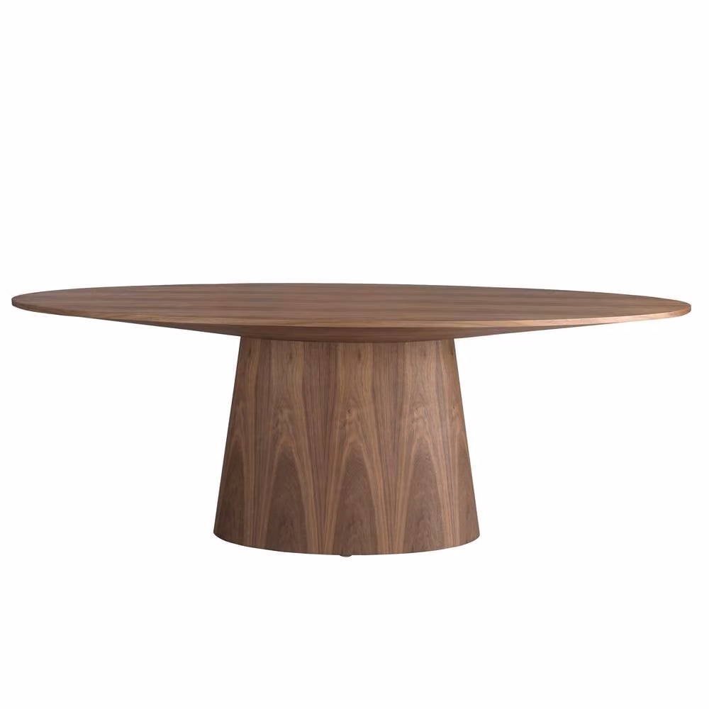 Angel Cerda Oval Walnut Dining Table in Brown, W/D/H: 220 x 110 x 76 cm – 2