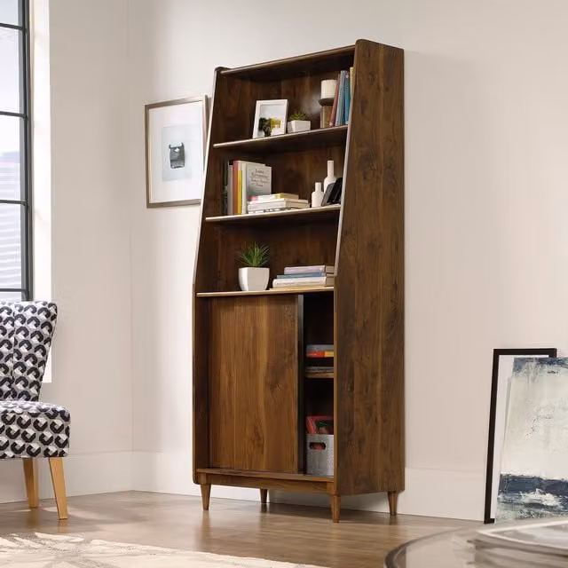 Teknik Hampstead Park Wide Bookcase in Grand Walnut – 1