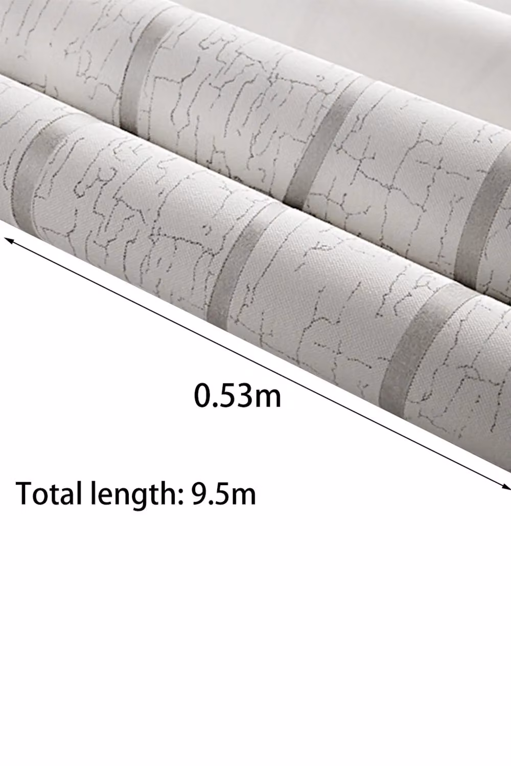 Living and Home Beige 3D Embossed Geometric Wallpaper Roll, Width: 53 cm, Length: 9.5 m – 2