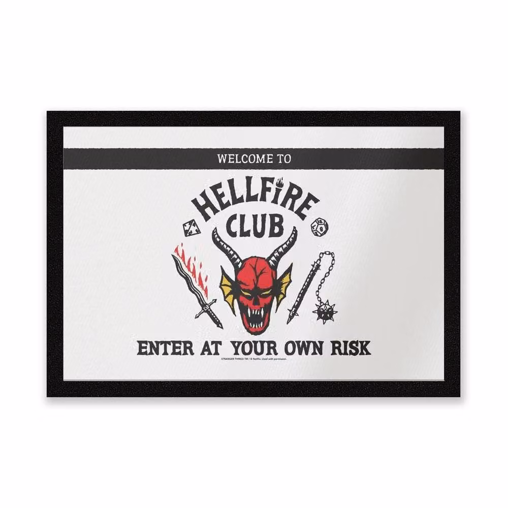 Stranger Things Zavvi Welcome To The Hellfire Club Coir Doormat, Multicolour, W: 60 cm, D: 40 cm – 2