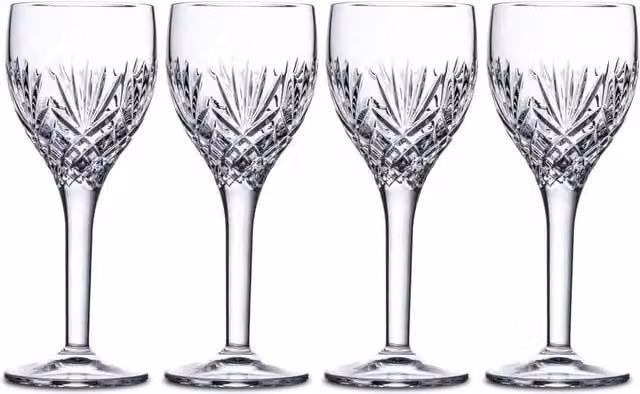 Royal Doulton Highgate Set of 4 Crystal Clear Wine Glasses