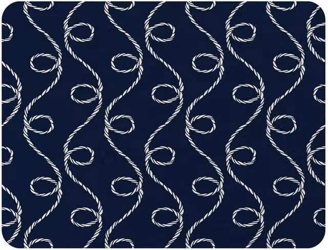 Benjamin Tate Design Swirled Rope Fleece Blanket in Blue and Beige, W/D/H: 120 x 150 cm – 2