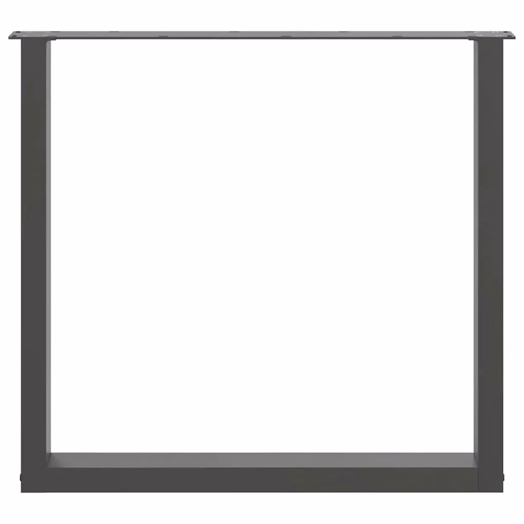 Berkfield Home U-Shaped Steel Coffee Table Legs, 3 Pieces, Anthracite Black, H: 72.5 cm, W: 80 cm – 3