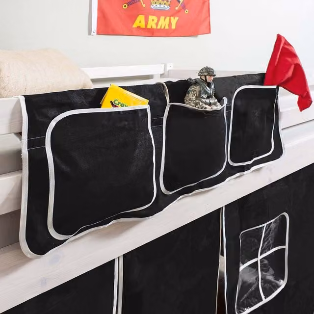 Noa and Nani Bed Tidy Pocket Organiser, Black, 3.0kg