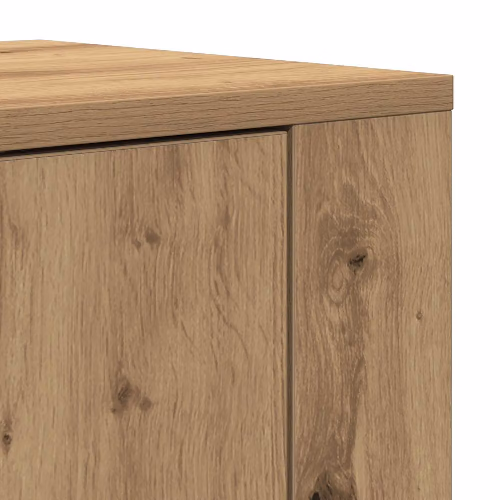 Berkfield Home Artisan Oak Highboard in Brown, W/D/H: 80 x 33 x 150 cm – 3