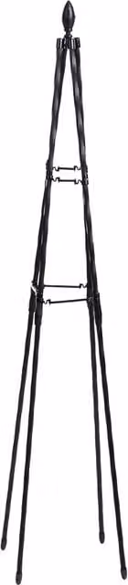 Garden Gear Tower Trellis A-Shape Steel Plant Support Frame, Black, Height: 180 cm