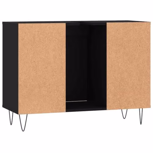 vidaXL Black Industrial Bathroom Cabinet with Internal Shelves, W/D/H: 80 x 33 x 60 cm – 5