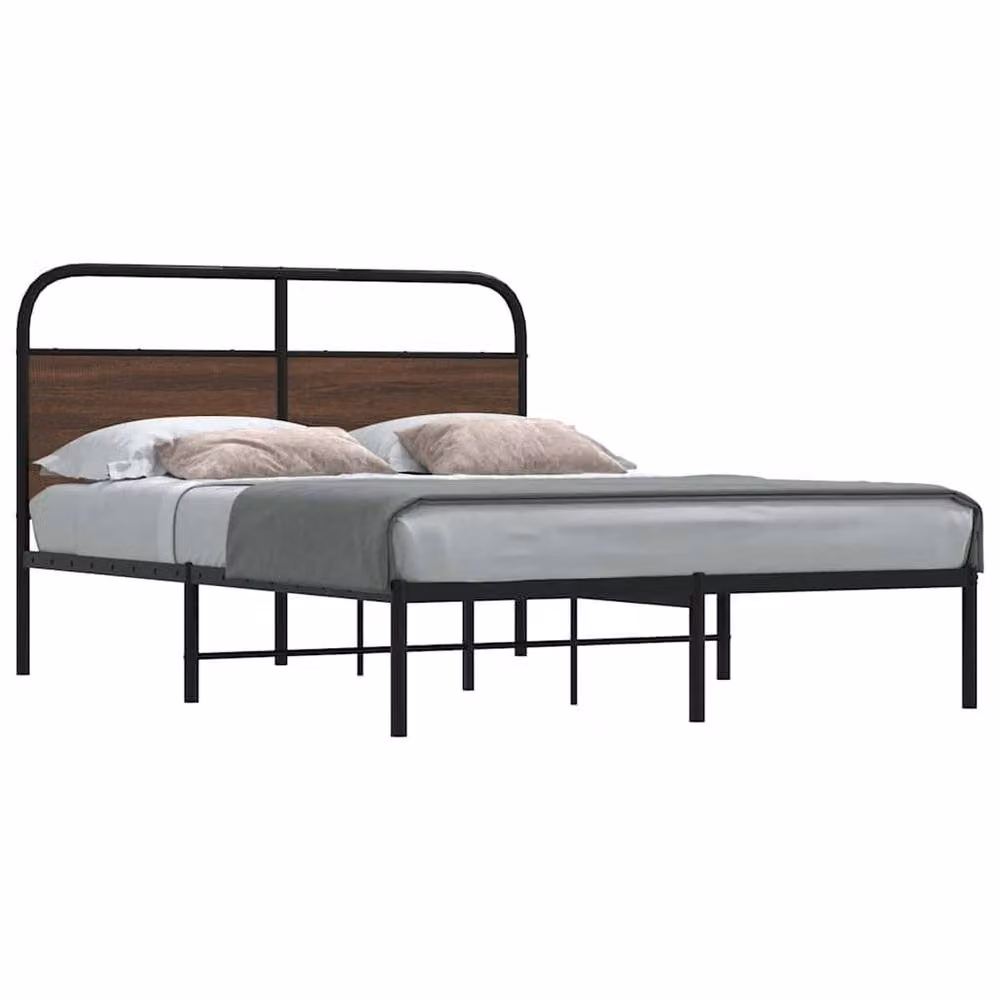 Berkfield Home Elegant Bed Frame in Brown, W/D/H: 120 x 200 cm – 2