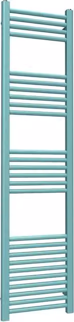 Lux Heat Wall Mounted Towel Radiator in Light Aqua Green, H: 160 cm, W: 40 cm
