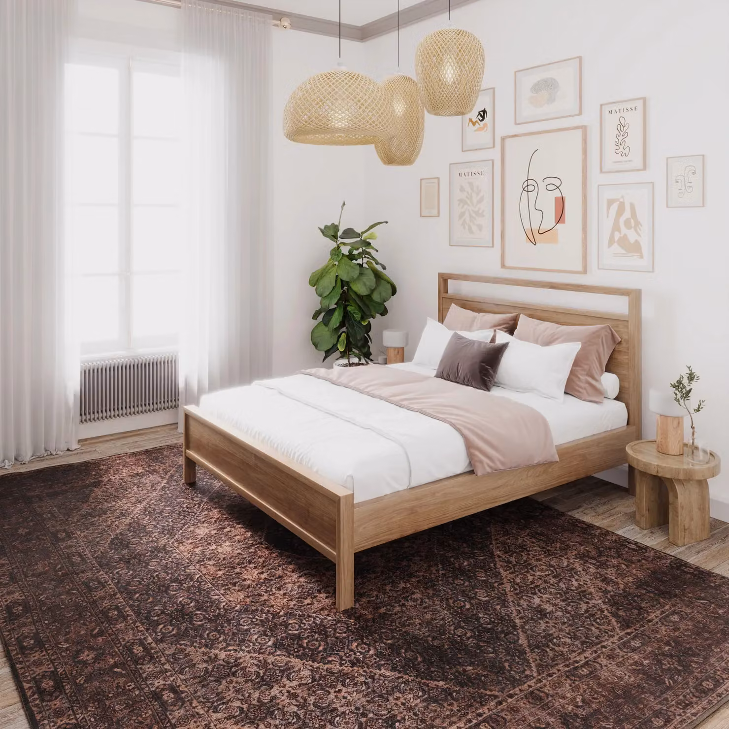 Kukoon Distressed Taupe Vintage Living Room Area Rug in Brown, W/D/H: 120 x 170 cm – 2