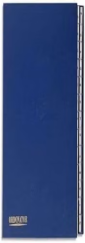 Exacompta Blue Multipart File with Rigid Cover, 26 Sections A-Z, for A4 Documents, 300gsm Ivory Pressboard, Size: 33.0 x 25.0 cm