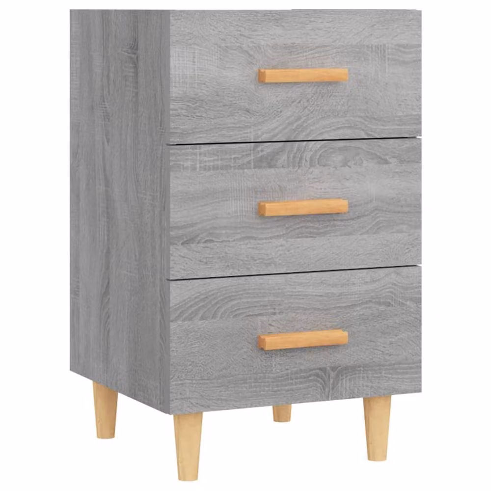 Berkfield Home Elegant Bedside Cabinet in Grey Sonoma, W/D/H: 40 x 40 x 66 cm – 2