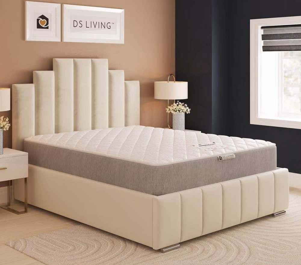 DS Living Haven Small Single Hybrid Memory Foam and Spring Essentials Mattress in Grey – 4