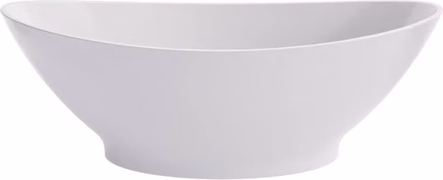 Balterley Gradbach Luxury Contemporary Oval Double Ended Freestanding Bath, Matt White, W: 189 cm, D: 90 cm, H: 56 cm – 1