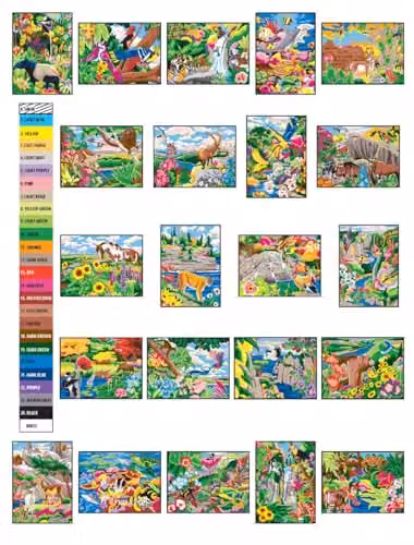 Dover Creative Haven Wonders of Nature Colour by Number Activity Book for Adults – 2