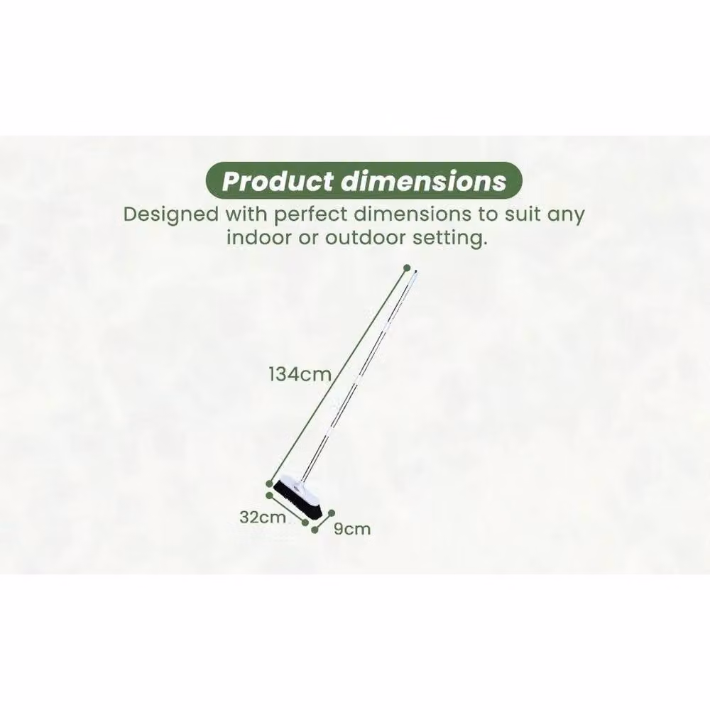 SPETLEK Outdoor Broom with Stainless Steel Telescopic Handle in Silver – 2