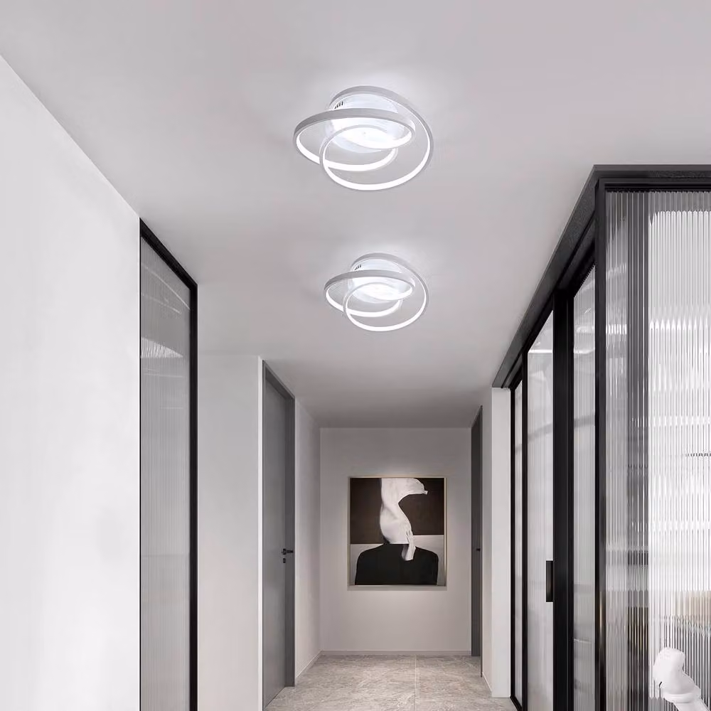 Goeco Round Modern LED Ceiling Light, 40W, 6500K, White – 4
