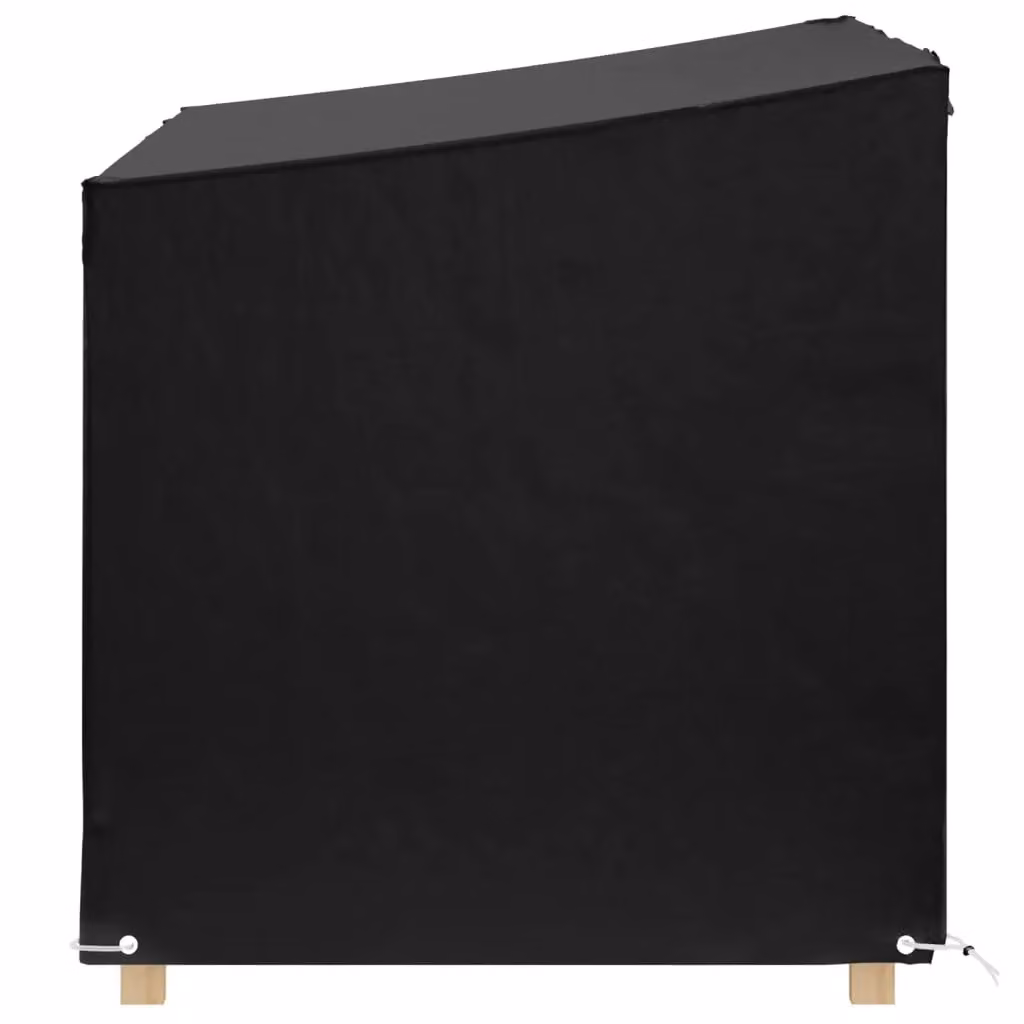Berkfield Home Water-Repellent Polyethylene Swing Bench Cover in Black, W: 215 cm, D: 150 cm, H: 130 cm – 2