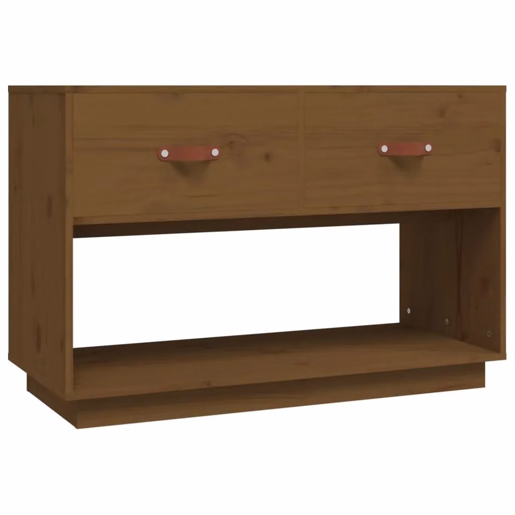 Berkfield Home Rustic TV Cabinet in Honey Brown Solid Pine, W/D/H: 90 x 40 x 60 cm – 2