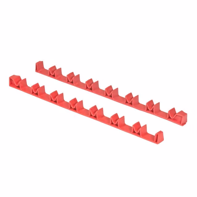 Ernst Manufacturing 14-Tool No-Slip Low-Profile Screwdriver Rail Set, Red