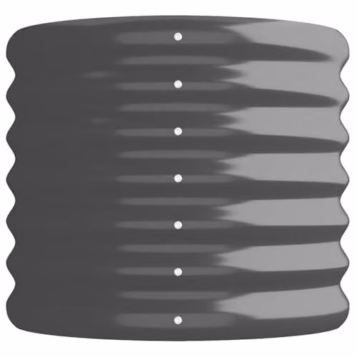 vidaXL Galvanised Steel Garden Raised Bed in Anthracite, W/D/H: 260 x 40 x 36 cm – 3