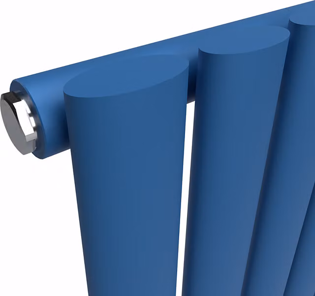 Lux Heat Oval Horizontal Coloured Radiator in Galaxy Blue, W: 600 mm, H: 960 mm
