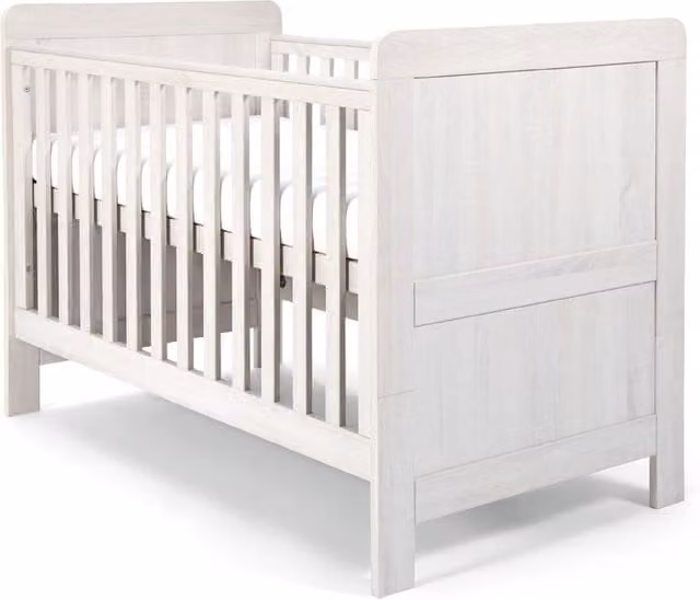 Mamas & Papas Atlas Classic Cotbed with Drop Side in White