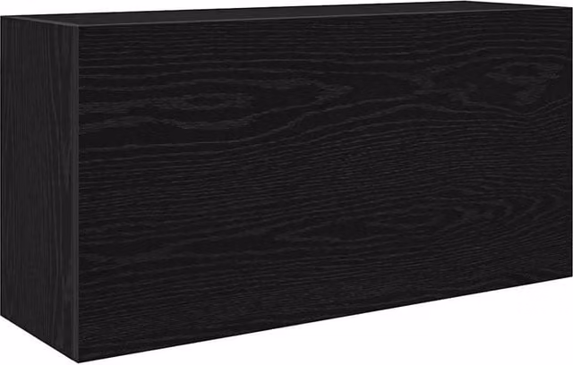 Berkfield Home Black Wall Mounted Bathroom Cabinet with Hinged Doors and Internal Shelves W/D/H: 80 x 25 x 40 cm – 1