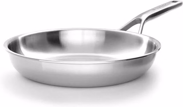 KitchenAid Tri-Ply Stainless Steel Uncoated Frying Pan in Silver, 28 cm