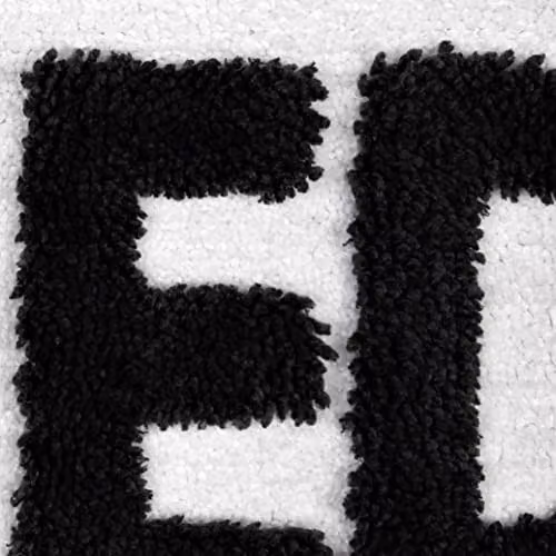 Mooky Mats Get Naked Non-Slip Tufted Slogan Bath Mat, White and Black, W: 80 cm, D: 50 cm – 4