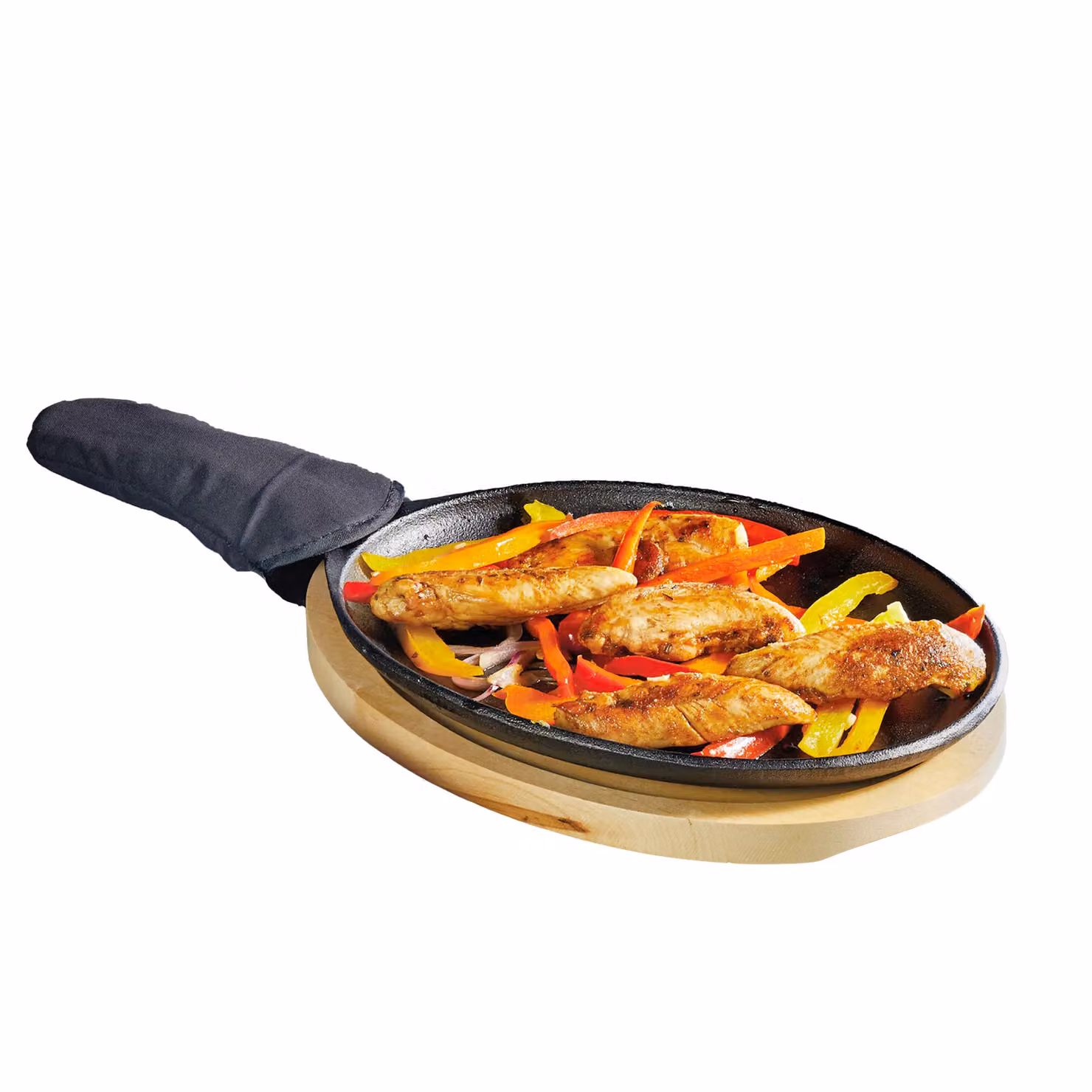 KitchenCraft Cast Iron Fajita Sizzler in Black, W/D/H: 41 x 19 x 5 cm – 9