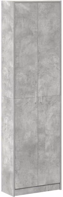 Berkfield Home Modern Wardrobe in Concrete Grey, W/D/H: 55 x 25 x 189 cm
