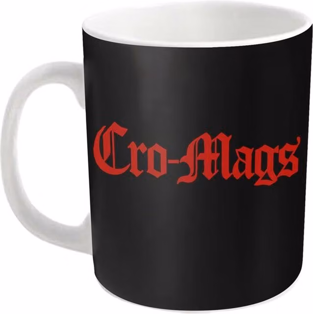 Cro-Mags Logo Ceramic Mug in White, Black and Red