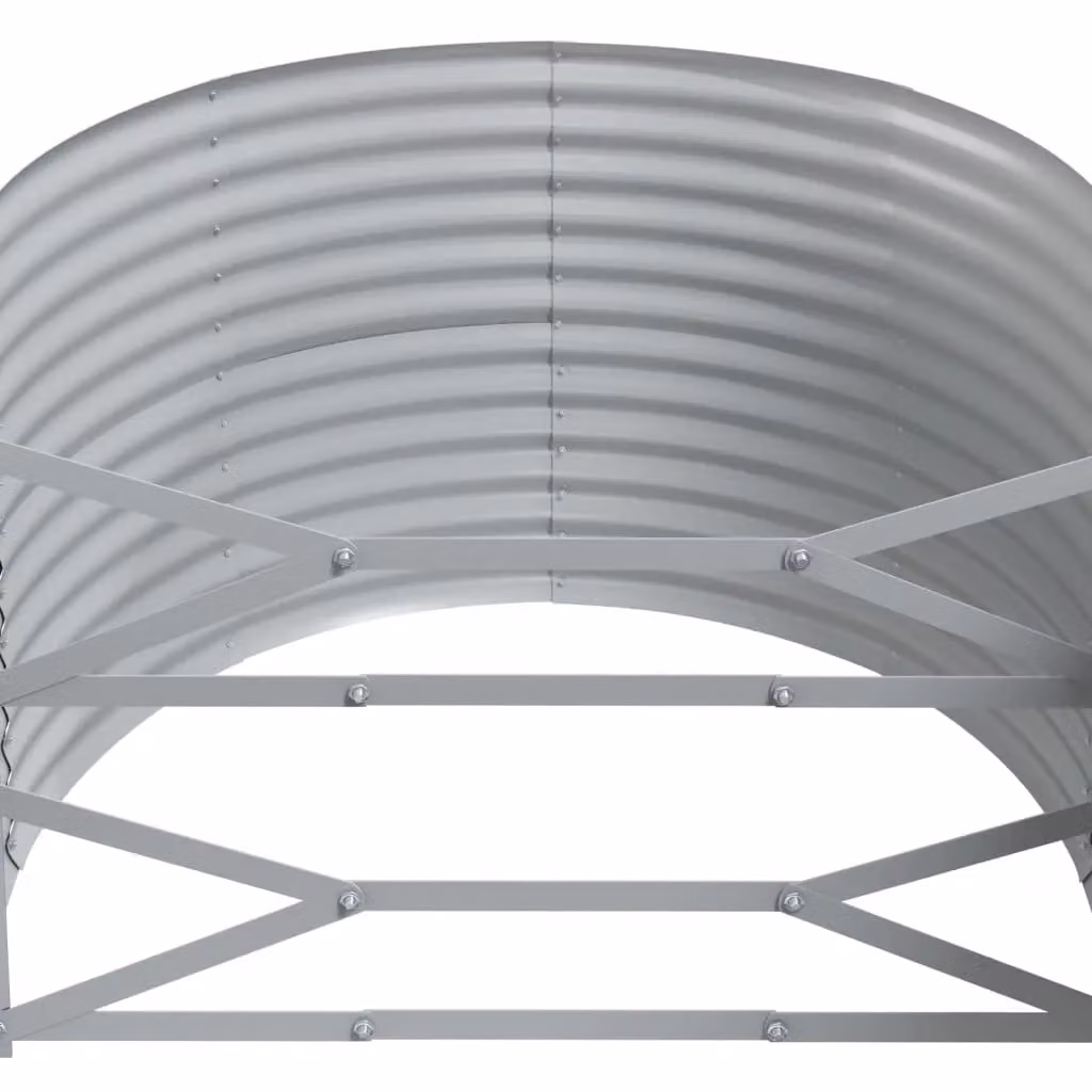 Berkfield Home Garden Powder-coated Steel Raised Bed in Anthracite Black, W/D/H: 249 x 100 x 68 cm – 4