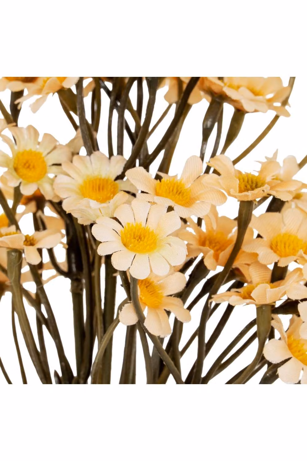 KDMD Cream and Beige Daisy Bunch Lifelike Artificial Tabletop Floral Display – 3