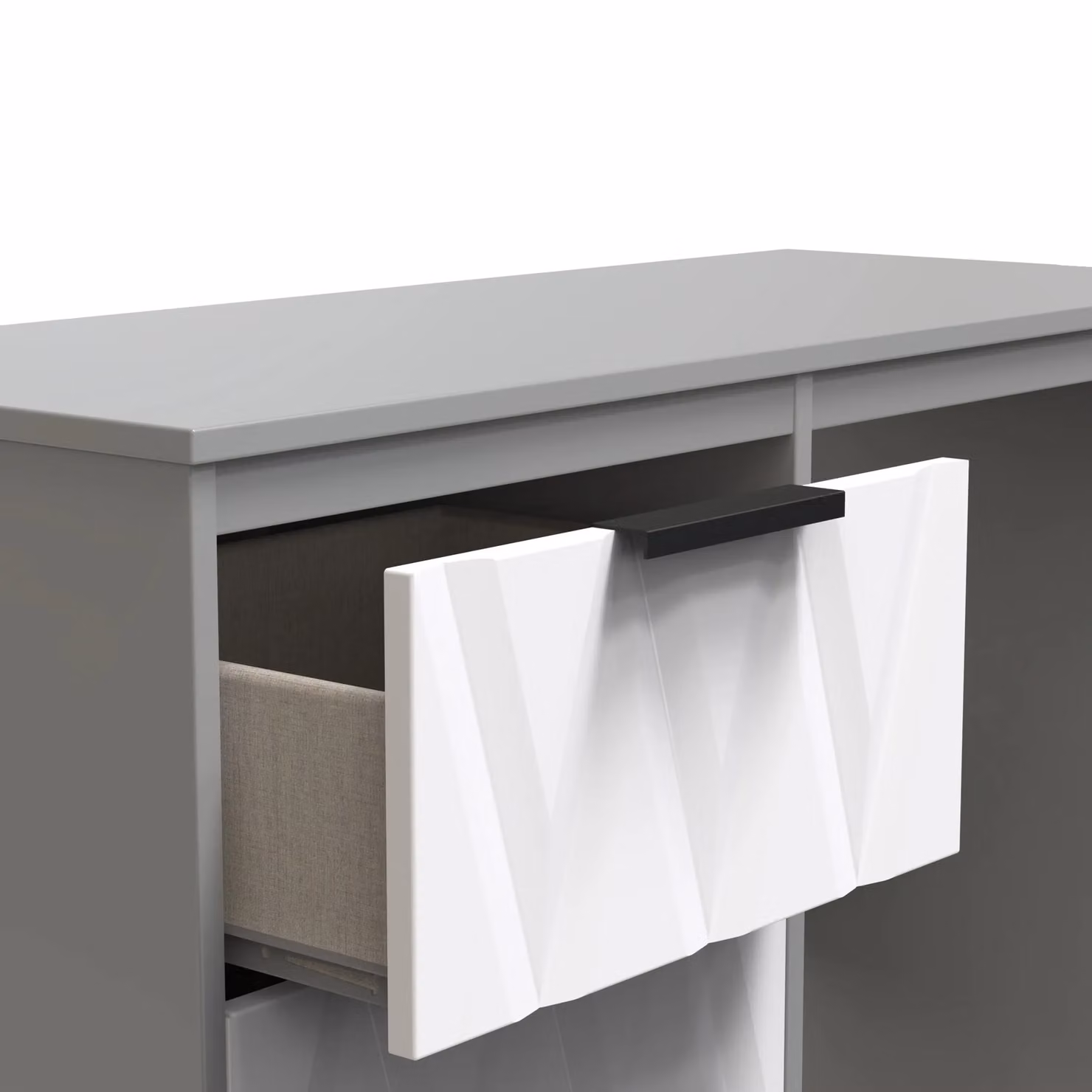 2 U Washington 3 Drawer Vanity Multicolour Geometric Modern Ready Assembled – 4