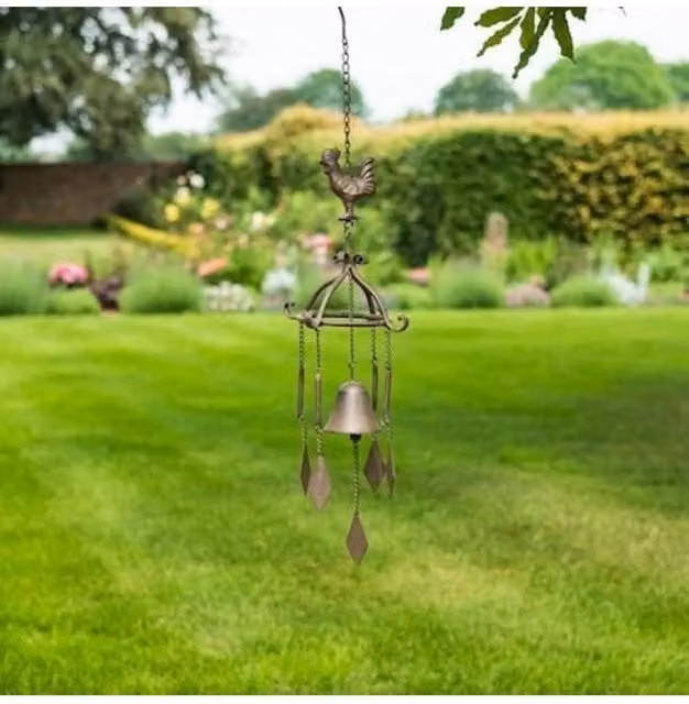 KDMD Cockerel Bronze Metal Windchime