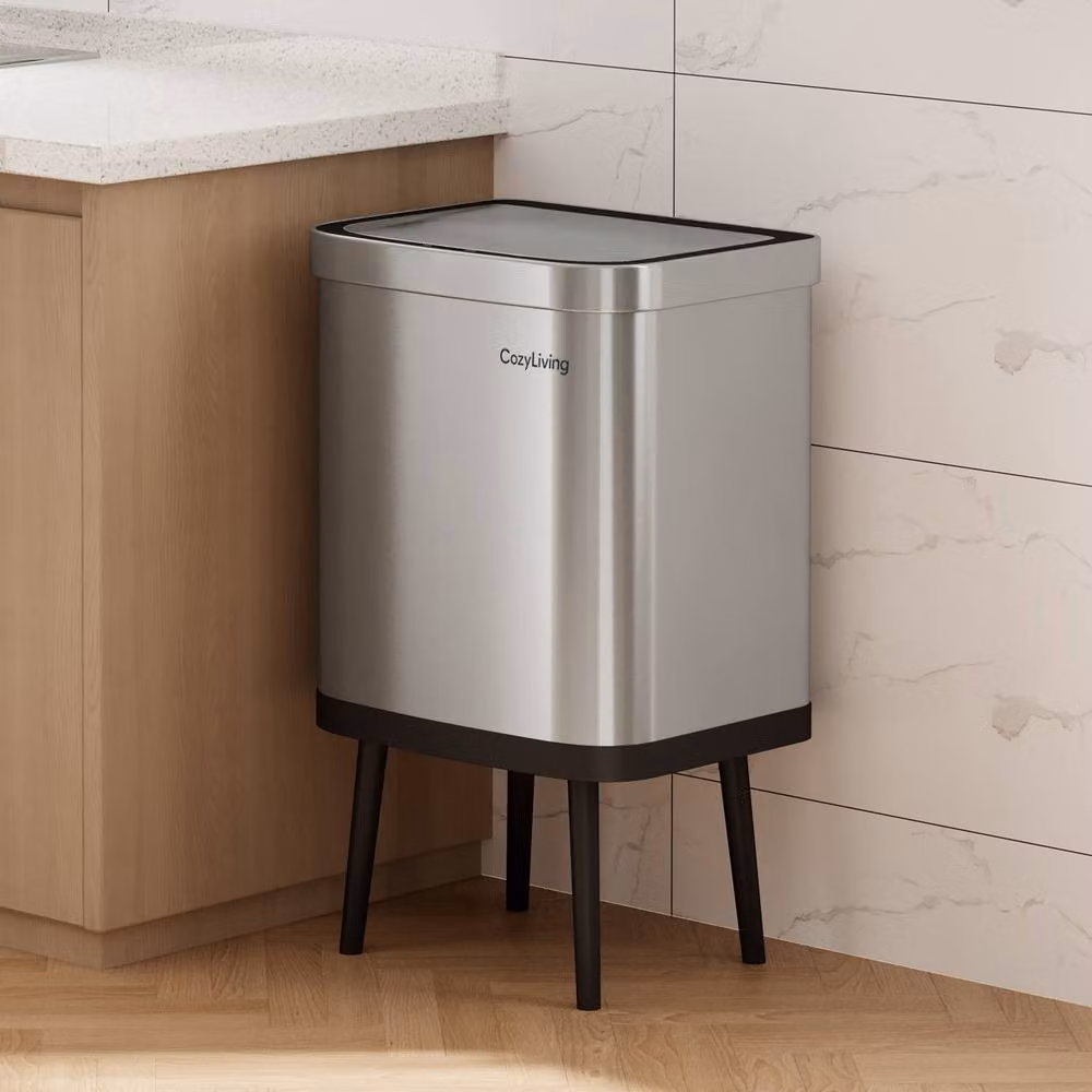 MCC Direct 35L Smart Sensor Motion Activated Kitchen Waste Bin in Silver – 7