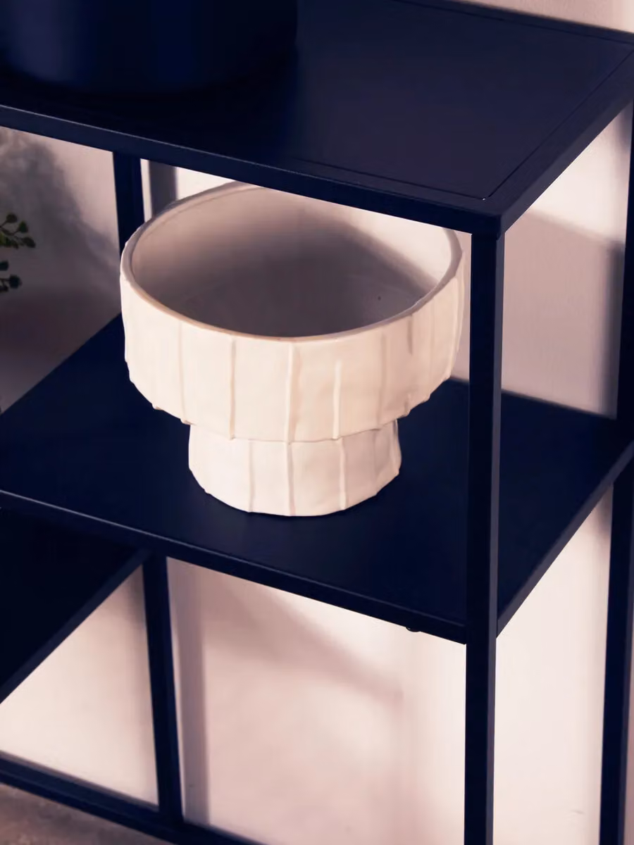 Orsina Grey Metal Multi-Level Corner Shelf Unit – 2