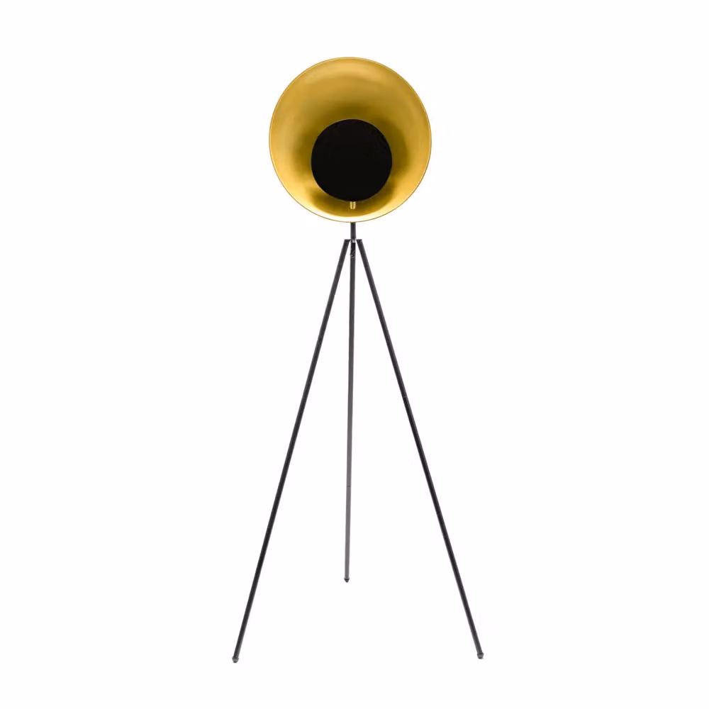 ValueLights Saffy Black Metal Integrated LED Tripod Floor Lamp with Warm White Light – 2