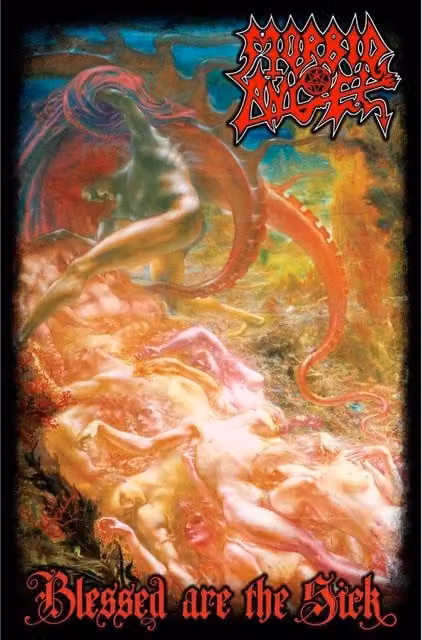 Morbid Angel Blessed Are The Sick Multicolour Textile Poster in Orange