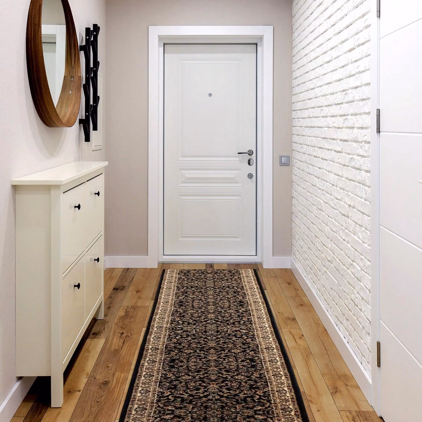 RugsX Heat-Set Royal Oriental Runner in Black, W/L: 120 x 260 cm – 3