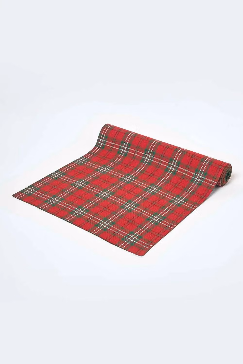 Homescapes Red Prince Edward Tartan Cotton Christmas Table Runner – 2