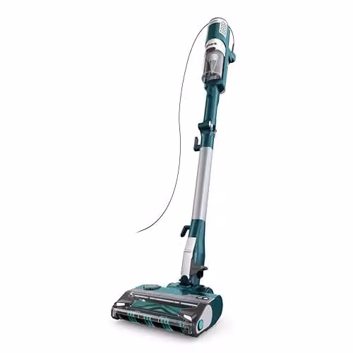 Shark Corded Stick Vacuum Cleaner in Petrol and Black with Pet Hair Pickup and Car Use Functionality