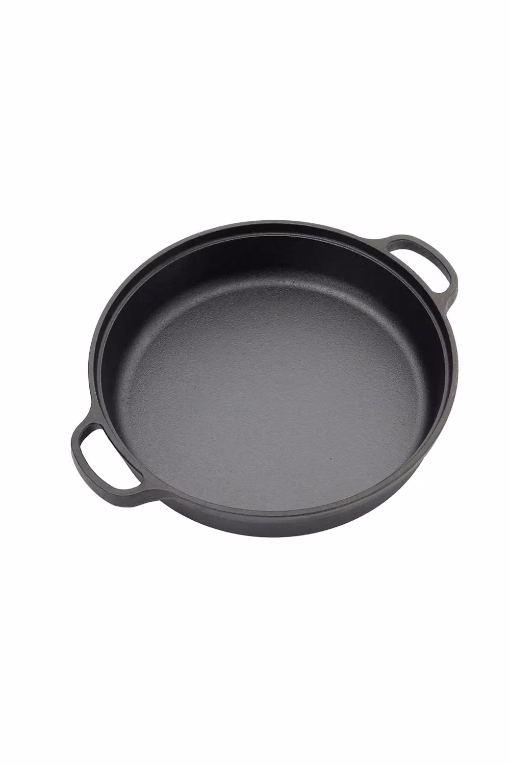 Living and Home Pre-Seasoned Cast Iron Frying Pan Griddle in Black, W: 28 cm, H: 5 cm – 4