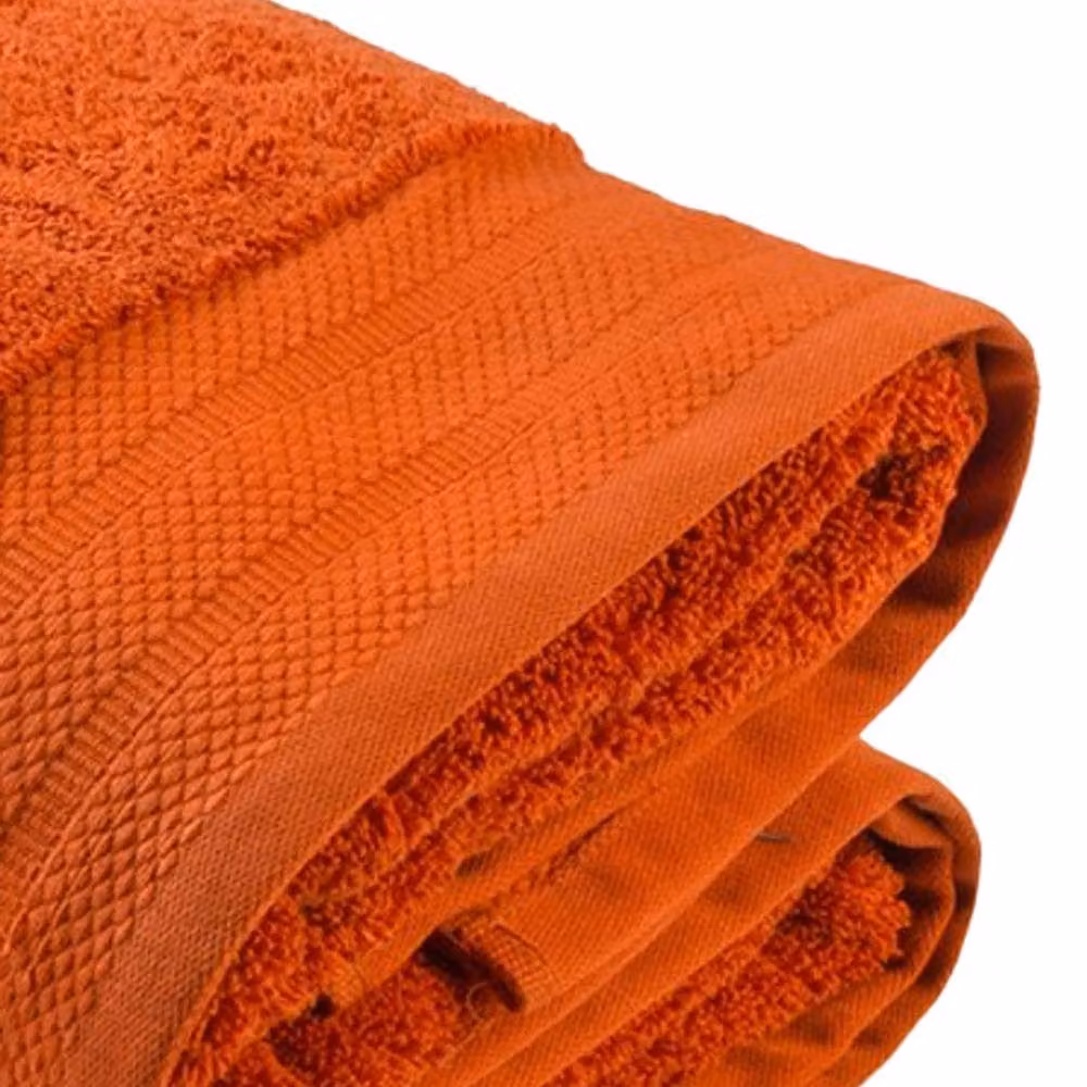 ARTG Excellent Deluxe Red Cotton Terry Bath Towel with Border – 2